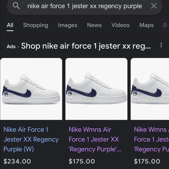 NIKE Air Force One Jester XX Regency Purple VERY RARE - Picture 2 of 9